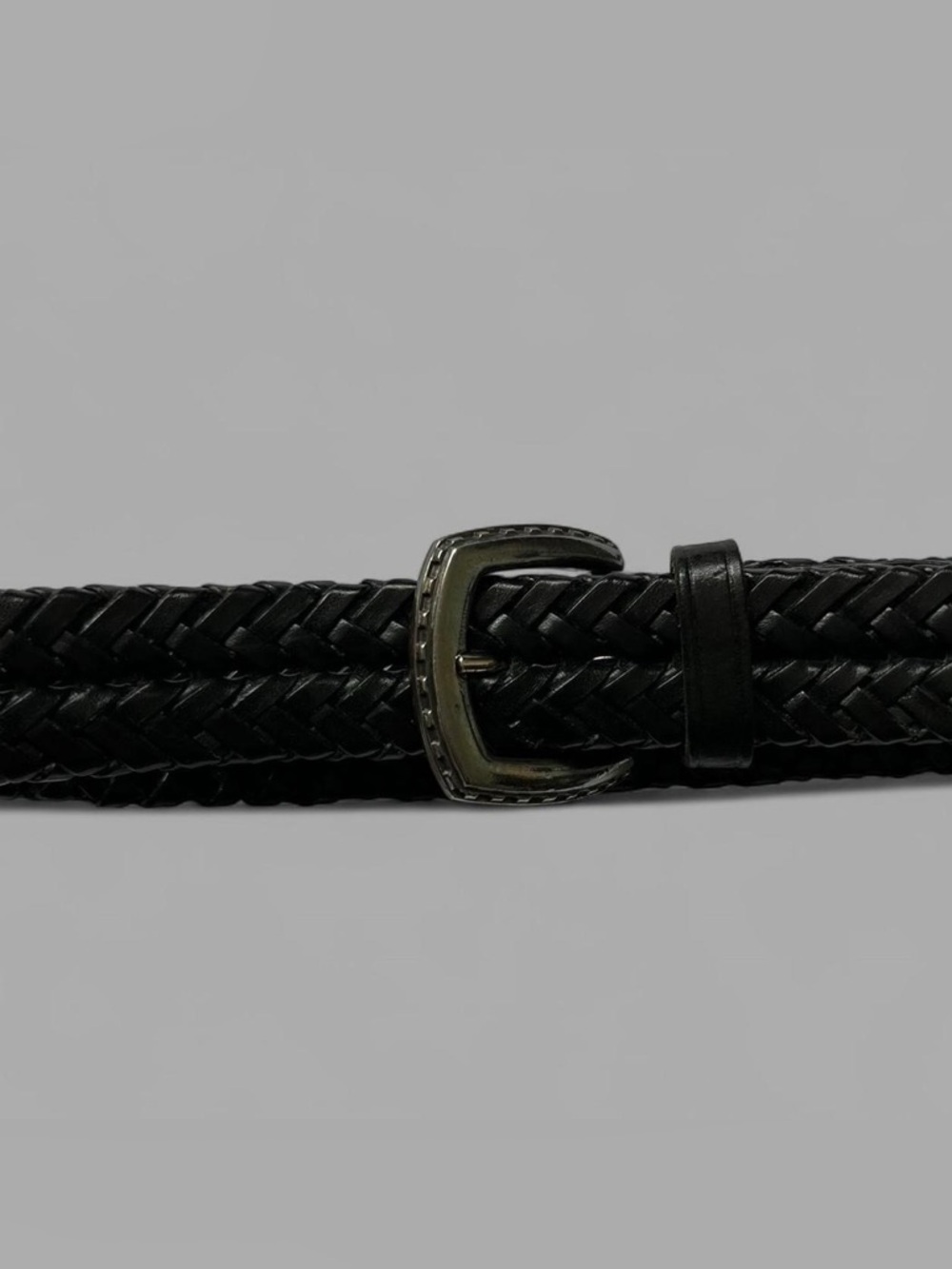 Vintage 90’s Trafalgar Black Western Biker Streetwear Leather Belt. Size 40.
